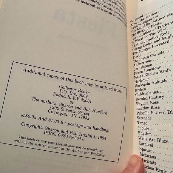 Majolica Pottery and Collectors Encyclopedia of Fiesta Books - Picture 7 of 8